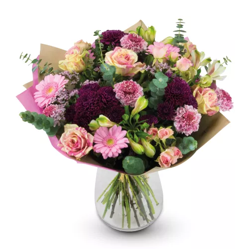 Kytice růžových květin